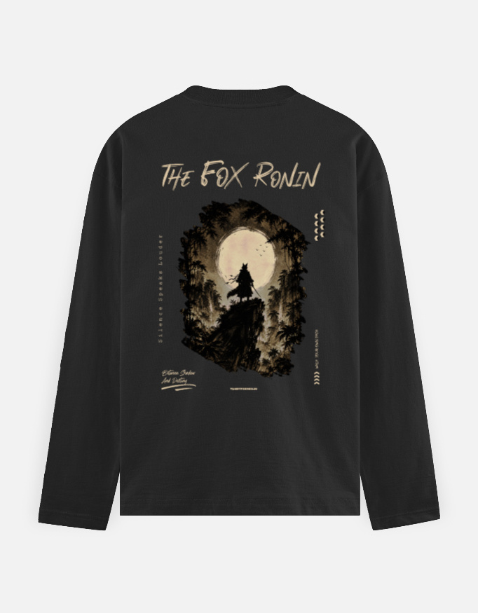 Premium Full Sleeve T Shirt for Men - "The Fox Ronin" - Image 3